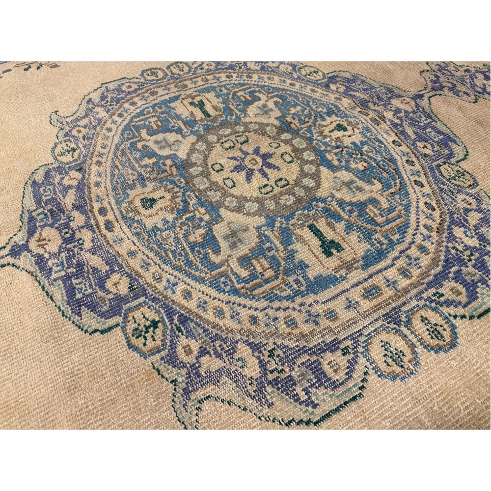 One-of-a-kind Vintage Wool Area Rug. Handknotted Turkish Carpet for Country, Farmhouse Decor One-of-a-kind Vintage Wool Area Rug. Handknotted Turkish Carpet for Country, Farmhouse Decor