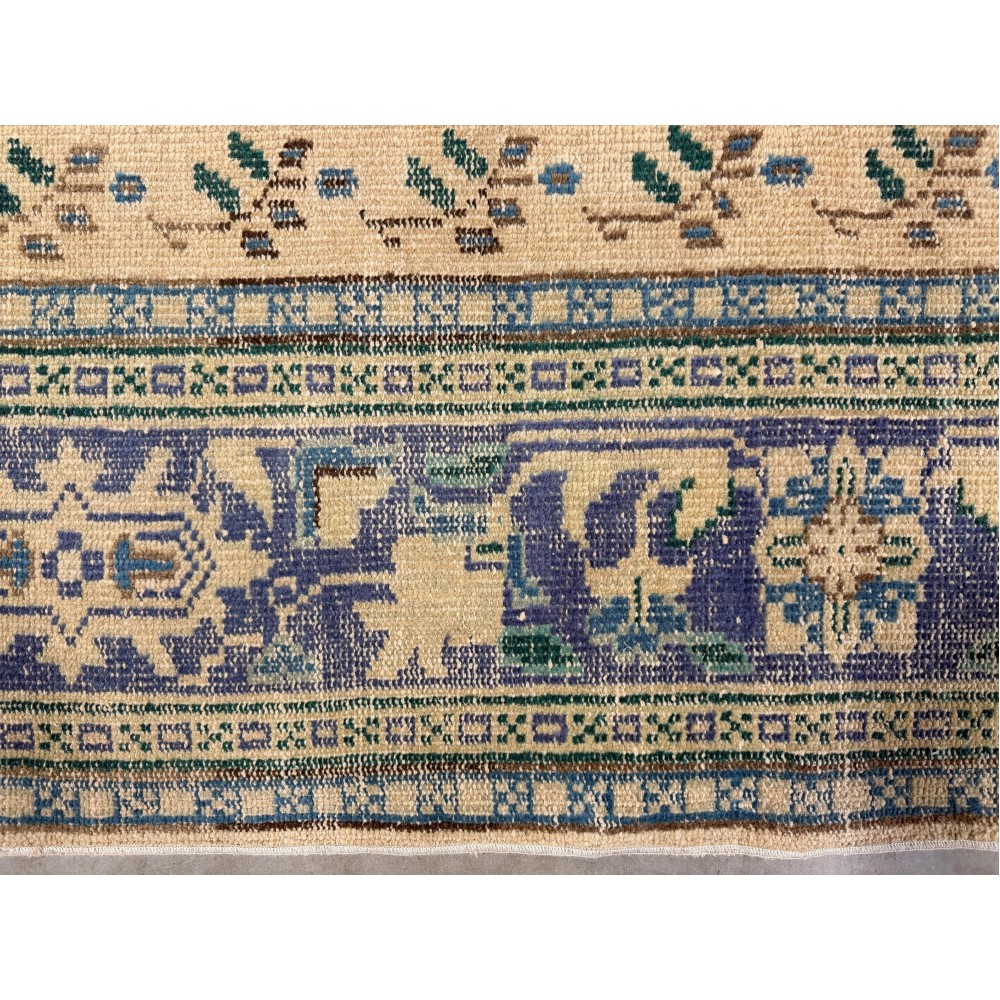 One-of-a-kind Vintage Wool Area Rug. Handknotted Turkish Carpet for Country, Farmhouse Decor One-of-a-kind Vintage Wool Area Rug. Handknotted Turkish Carpet for Country, Farmhouse Decor