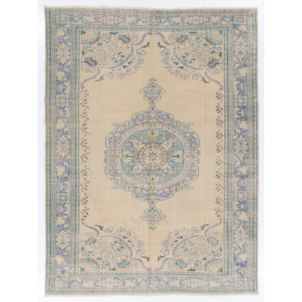 One-of-a-kind Vintage Wool Area Rug. Handknotted Turkish Carpet for Country, Farmhouse Decor One-of-a-kind Vintage Wool Area Rug. Handknotted Turkish Carpet for Country, Farmhouse Decor