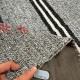Vintage Gray Kilim Rug. Handwoven Wool, Cotton & Goat Hair Turkish Flat-Weave Carpet Vintage Gray Kilim Rug. Handwoven Wool, Cotton & Goat Hair Turkish Flat-Weave Carpet