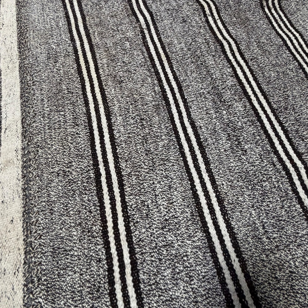 Vintage Gray Kilim Rug. Handwoven Wool, Cotton & Goat Hair Turkish Flat-Weave Carpet Vintage Gray Kilim Rug. Handwoven Wool, Cotton & Goat Hair Turkish Flat-Weave Carpet