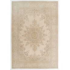 One-of-a-kind Vintage Wool Area Rug. Handmade Turkish Large Carpet for Farmhouse & Country Style Decoration