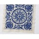 Silk Embroidery Wall Hanging. Cream and Blue Suzani Fabric Table Runner Silk Embroidery Wall Hanging. Cream and Blue Suzani Fabric Table Runner