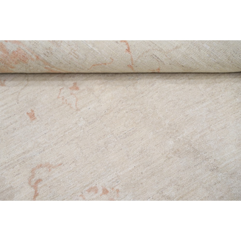 Handknotted Floral Patterned Beige Area Rug for Home Decor | 100% Wool Handknotted Floral Patterned Beige Area Rug for Home Decor | 100% Wool