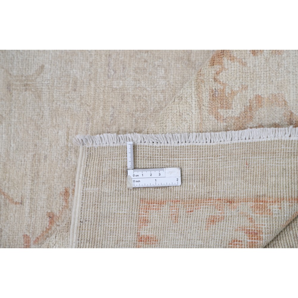 Handknotted Floral Patterned Beige Area Rug for Home Decor | 100% Wool Handknotted Floral Patterned Beige Area Rug for Home Decor | 100% Wool