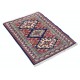 Hand Knotted Navy Blue, Red, Ivory Wool Area Rug | Geometric Tribal Medallion Patterned Small Rug Hand Knotted Navy Blue, Red, Ivory Wool Area Rug | Geometric Tribal Medallion Patterned Small Rug
