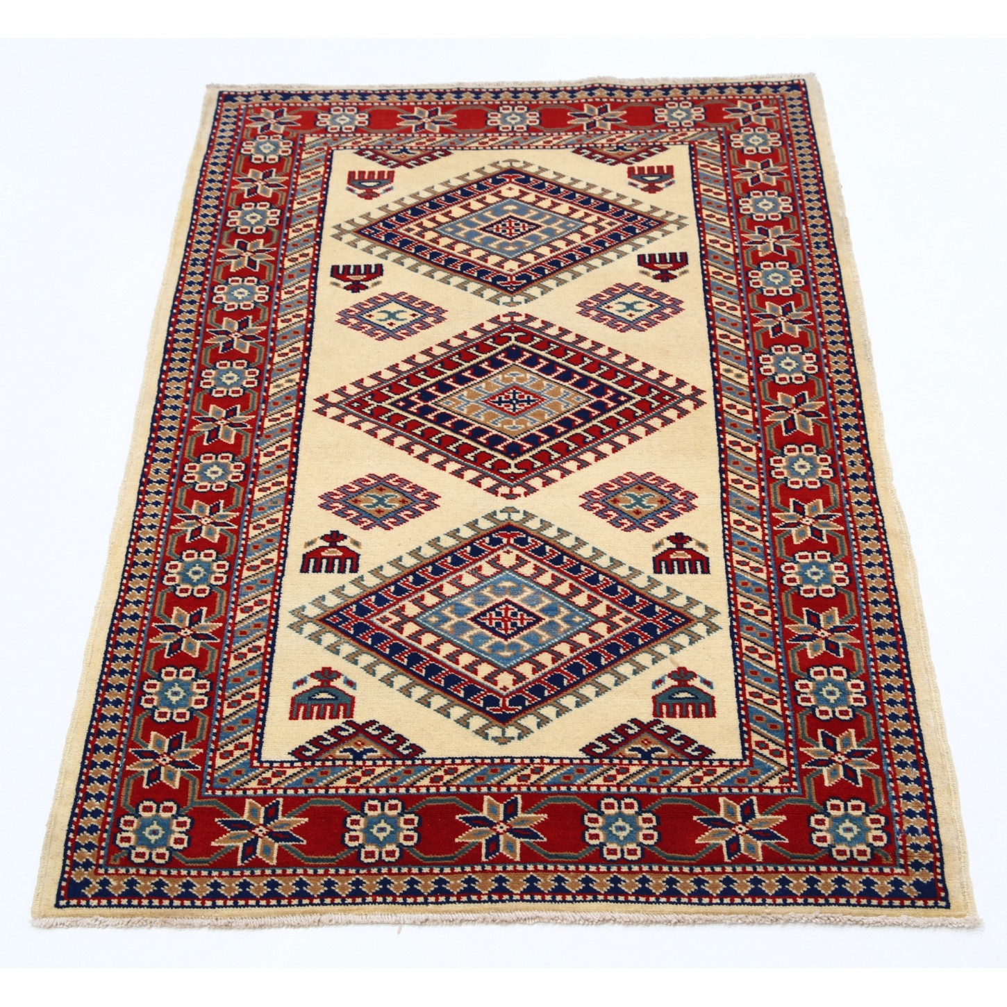 Turkish Area Rug Texture Decorative Turkish Area Rug | Hand Knotted Village Rug | 100% Wool
