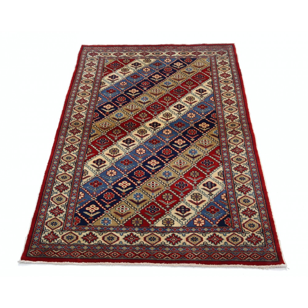 Colorful Tribal Accent Rug for Bedroom | Hand Knotted Turkish Wool Rug Colorful Tribal Accent Rug for Bedroom | Hand Knotted Turkish Wool Rug