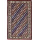 Hand Knotted Red, Ivory, Navy Blue Wool Area Rug | Turkish Hexagon Lattice Design Rug Hand Knotted Red, Ivory, Navy Blue Wool Area Rug | Turkish Hexagon Lattice Design Rug