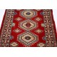Hand Knotted Red, Navy Blue, Ivory, Light Blue Wool Area Rug | Traditional Turkish Tribal Motif Accent Rug Hand Knotted Red, Navy Blue, Ivory, Light Blue Wool Area Rug | Traditional Turkish Tribal Motif Accent Rug