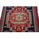 Red Handknotted Accent Rug | Woolen Floor Covering | Handmade Rug for Bedroom and Entryway