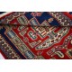 Red Handknotted Accent Rug | Woolen Floor Covering | Handmade Rug for Bedroom and Entryway