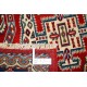Red Handknotted Accent Rug | Woolen Floor Covering | Handmade Rug for Bedroom and Entryway