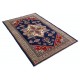 Hand Knotted Navy Blue, Red, Ivory, Light Blue Wool Area Rug | Turkish Geometric Medallion Accent Rug Hand Knotted Navy Blue, Red, Ivory, Light Blue Wool Area Rug | Turkish Geometric Medallion Accent Rug