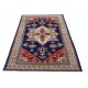 Hand Knotted Navy Blue, Red, Ivory, Light Blue Wool Area Rug | Turkish Geometric Medallion Accent Rug Hand Knotted Navy Blue, Red, Ivory, Light Blue Wool Area Rug | Turkish Geometric Medallion Accent Rug