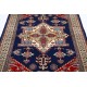 Hand Knotted Navy Blue, Red, Ivory, Light Blue Wool Area Rug | Turkish Geometric Medallion Accent Rug Hand Knotted Navy Blue, Red, Ivory, Light Blue Wool Area Rug | Turkish Geometric Medallion Accent Rug
