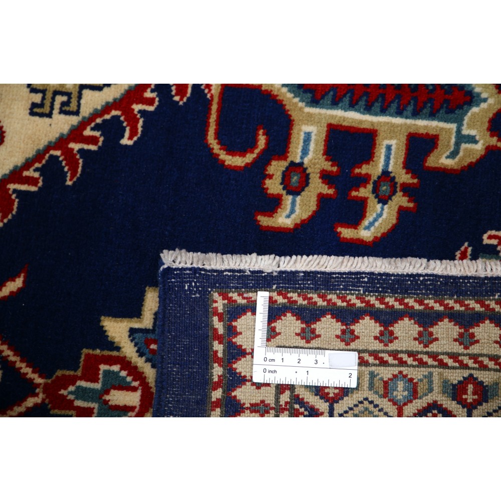 Hand Knotted Navy Blue, Red, Ivory, Light Blue Wool Area Rug | Turkish Geometric Medallion Accent Rug Hand Knotted Navy Blue, Red, Ivory, Light Blue Wool Area Rug | Turkish Geometric Medallion Accent Rug