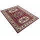 Hand Knotted Red, Navy Blue, Ivory, Light Blue Wool Area Rug | Turkish Tribal Style Accent Rug Hand Knotted Red, Navy Blue, Ivory, Light Blue Wool Area Rug | Turkish Tribal Style Accent Rug