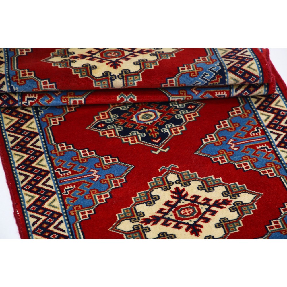 Handmade Red Wool Rug | Hand Knotted Tribal Accent Rug for Home Decor Handmade Red Wool Rug | Hand Knotted Tribal Accent Rug for Home Decor