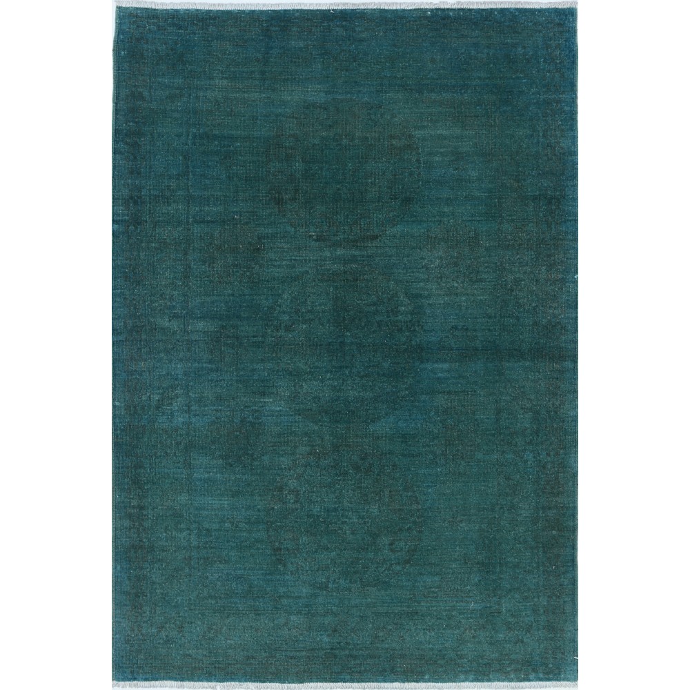 Teal Blue Contemporary Area Rug | Hand Knotted Accent Rug | 100% Wool Teal Blue Contemporary Area Rug | Hand Knotted Accent Rug | 100% Wool