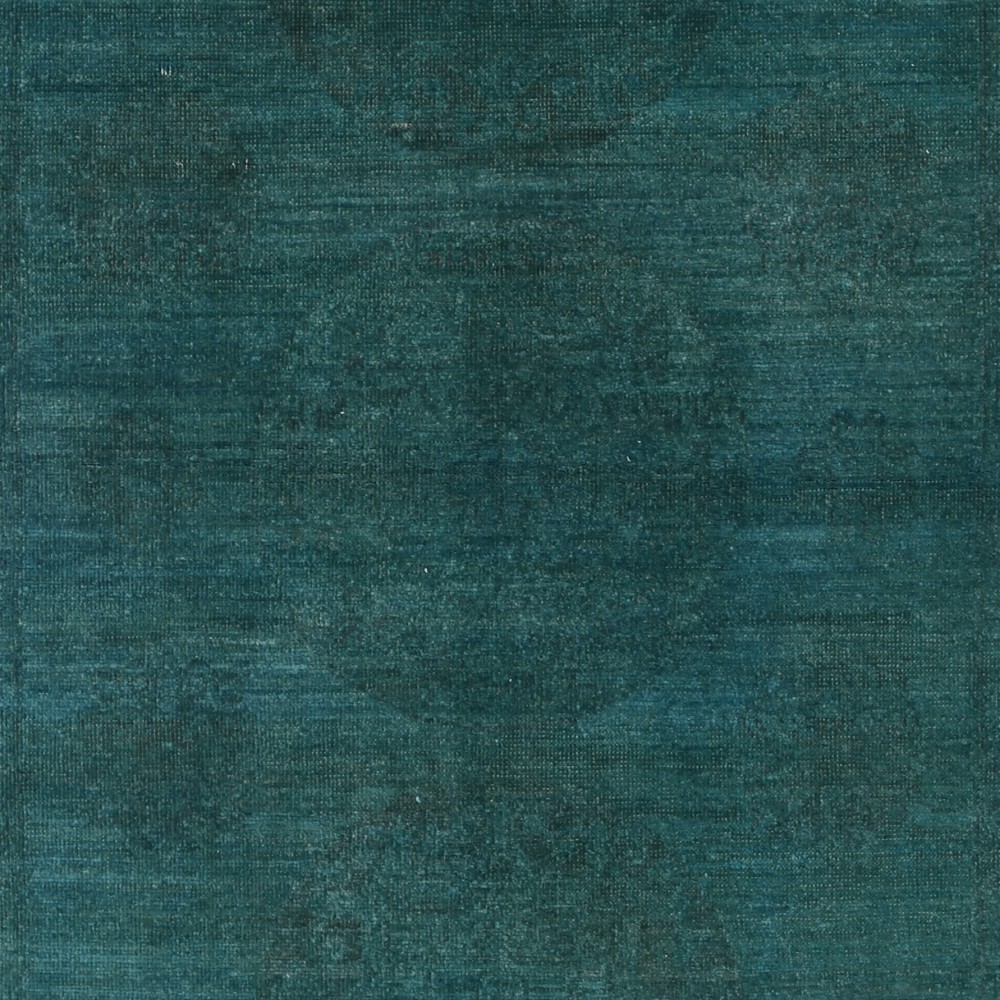 Teal Blue Contemporary Area Rug | Hand Knotted Accent Rug | 100% Wool Teal Blue Contemporary Area Rug | Hand Knotted Accent Rug | 100% Wool
