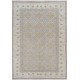 Hand Knotted Ivory, Blush, Light Blue Wool Area Rug | Turkish Geometric Design Accent Rug Hand Knotted Ivory, Blush, Light Blue Wool Area Rug | Turkish Geometric Design Accent Rug