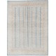 Hand Knotted Light Blue, Beige Wool Area Rug | Decorative Striped Geometric Rug Hand Knotted Light Blue, Beige Wool Area Rug | Decorative Striped Geometric Rug
