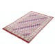 Hand Knotted Red, Ivory, Navy Blue Wool Area Rug | Turkish Hexagon Lattice Design Rug Hand Knotted Red, Ivory, Navy Blue Wool Area Rug | Turkish Hexagon Lattice Design Rug