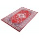 Hand Knotted Red, Navy Blue, Ivory, Light Blue Wool Area Rug | Turkish Tribal Style Accent Rug Hand Knotted Red, Navy Blue, Ivory, Light Blue Wool Area Rug | Turkish Tribal Style Accent Rug