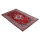 Hand Knotted Red, Navy Blue, Ivory, Light Blue Wool Area Rug | Turkish Tribal Style Accent Rug Hand Knotted Red, Navy Blue, Ivory, Light Blue Wool Area Rug | Turkish Tribal Style Accent Rug