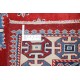 Hand Knotted Red, Navy Blue, Ivory, Light Blue Wool Area Rug | Turkish Tribal Style Accent Rug Hand Knotted Red, Navy Blue, Ivory, Light Blue Wool Area Rug | Turkish Tribal Style Accent Rug