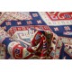 Hand Knotted Tribal Wool Accent Rug | Geometric Design Entryway and Bedroom Rug Hand Knotted Tribal Wool Accent Rug | Geometric Design Entryway and Bedroom Rug