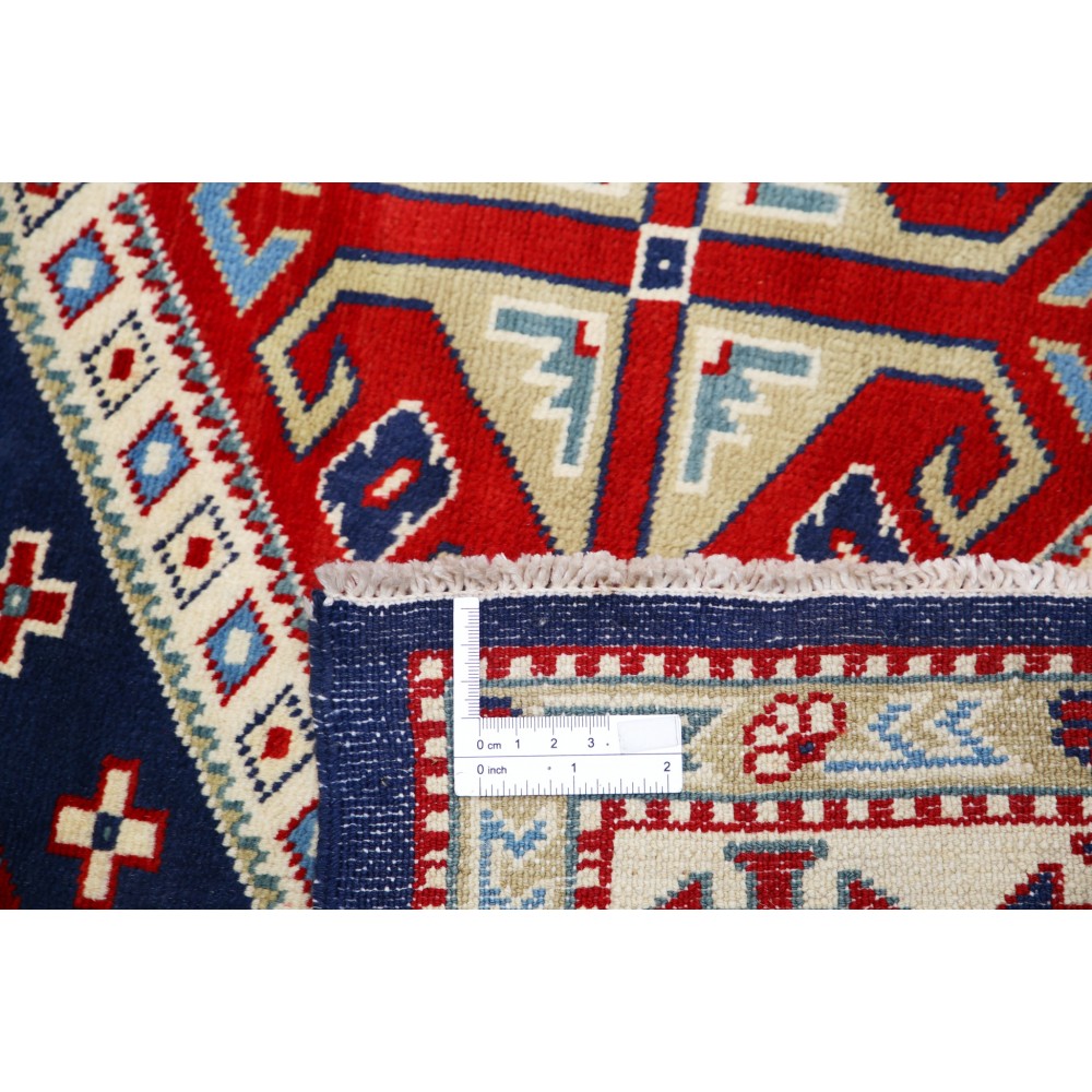 Hand Knotted Tribal Wool Accent Rug | Geometric Design Entryway and Bedroom Rug Hand Knotted Tribal Wool Accent Rug | Geometric Design Entryway and Bedroom Rug