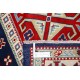 Hand Knotted Tribal Wool Accent Rug | Geometric Design Entryway and Bedroom Rug Hand Knotted Tribal Wool Accent Rug | Geometric Design Entryway and Bedroom Rug