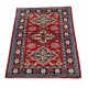 Hand Knotted Geometric Wool Accent Rug | Red Turkish Rug for Bedroom, Kitchen and Entryway Decor Hand Knotted Geometric Wool Accent Rug | Red Turkish Rug for Bedroom, Kitchen and Entryway Decor