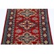 Hand Knotted Geometric Wool Accent Rug | Red Turkish Rug for Bedroom, Kitchen and Entryway Decor Hand Knotted Geometric Wool Accent Rug | Red Turkish Rug for Bedroom, Kitchen and Entryway Decor