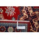 Hand Knotted Geometric Wool Accent Rug | Red Turkish Rug for Bedroom, Kitchen and Entryway Decor Hand Knotted Geometric Wool Accent Rug | Red Turkish Rug for Bedroom, Kitchen and Entryway Decor