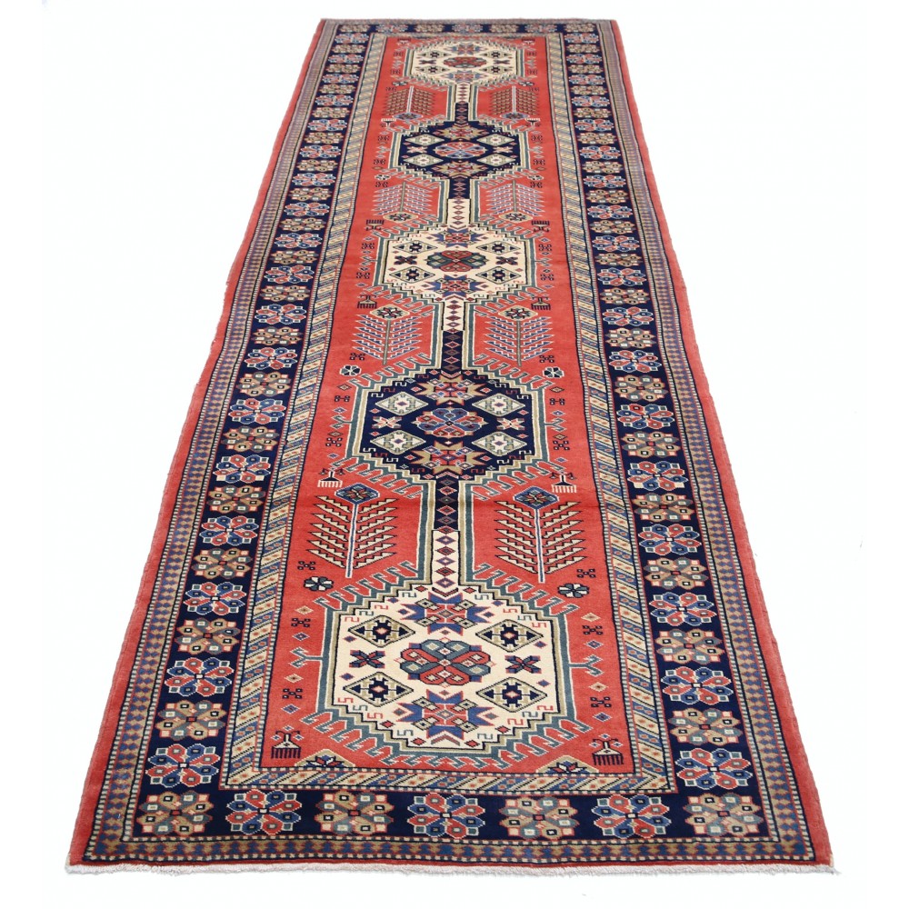 Handknotted Red Runner Rug for Corridor, Entryway and Hallway | Wool Kitchen Rug | Stair Rug Handknotted Red Runner Rug for Corridor, Entryway and Hallway | Wool Kitchen Rug | Stair Rug