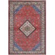 Hand Knotted Tribal Rug | Red Accent Rug with Medallion Design | Woolen Floor Covering Hand Knotted Tribal Rug | Red Accent Rug with Medallion Design | Woolen Floor Covering