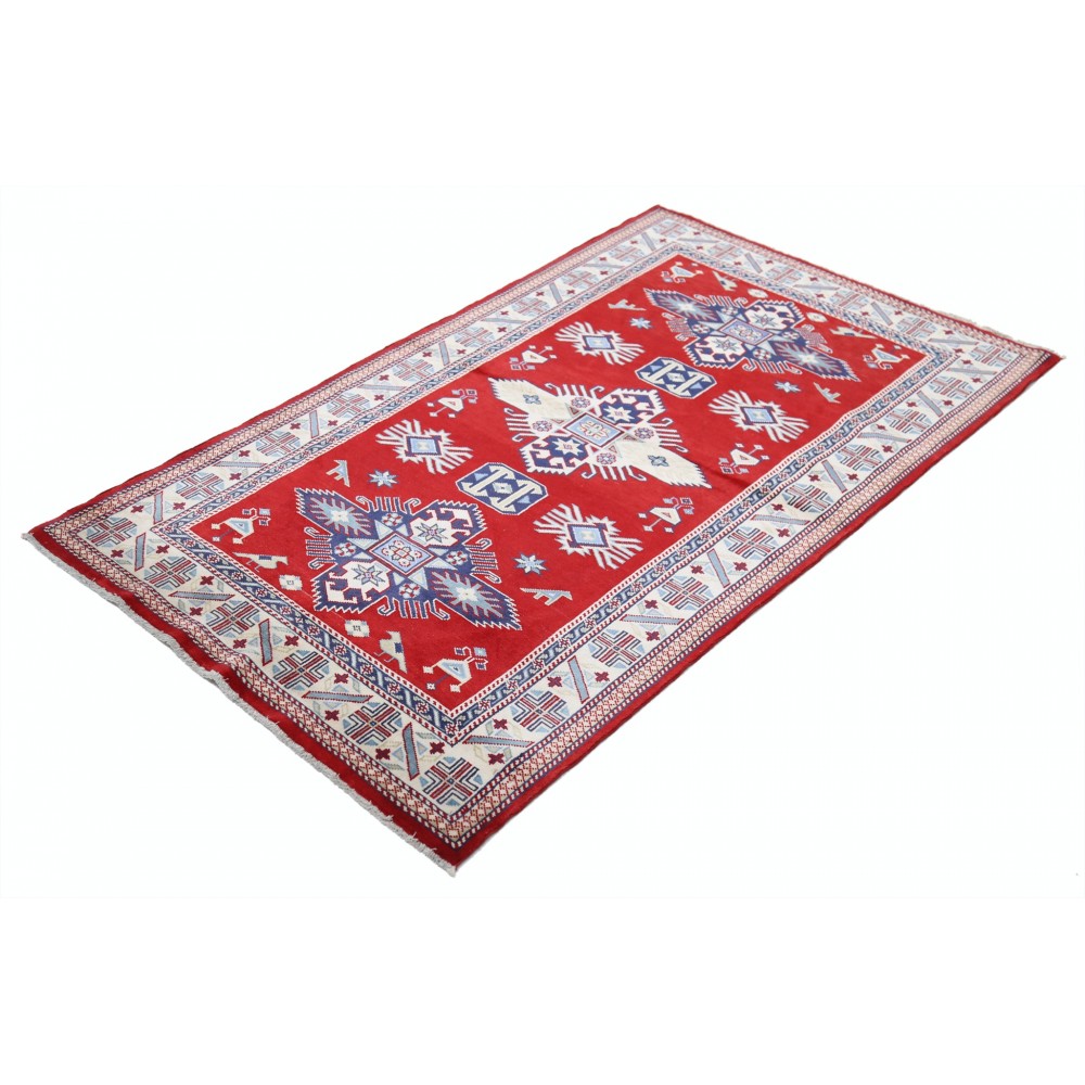 Hand Knotted Turkish Wool Accent Rug | Tribal Red Rug for Home Decor Hand Knotted Turkish Wool Accent Rug | Tribal Red Rug for Home Decor