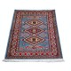 Hand Knotted Light Blue, Red, Ivory Wool Area Rug | Geometric Tribal Medallion Patterned Accent Rug Hand Knotted Light Blue, Red, Ivory Wool Area Rug | Geometric Tribal Medallion Patterned Accent Rug