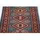 Hand Knotted Green, Red, Ivory Wool Area Rug | Geometric Tribal Medallion Patterned Accent Rug Hand Knotted Green, Red, Ivory Wool Area Rug | Geometric Tribal Medallion Patterned Accent Rug
