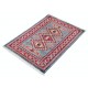 Hand Knotted Green, Red, Ivory Wool Area Rug | Geometric Tribal Medallion Patterned Accent Rug Hand Knotted Green, Red, Ivory Wool Area Rug | Geometric Tribal Medallion Patterned Accent Rug