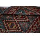 Hand Knotted Green, Red, Ivory Wool Area Rug | Geometric Tribal Medallion Patterned Accent Rug Hand Knotted Green, Red, Ivory Wool Area Rug | Geometric Tribal Medallion Patterned Accent Rug
