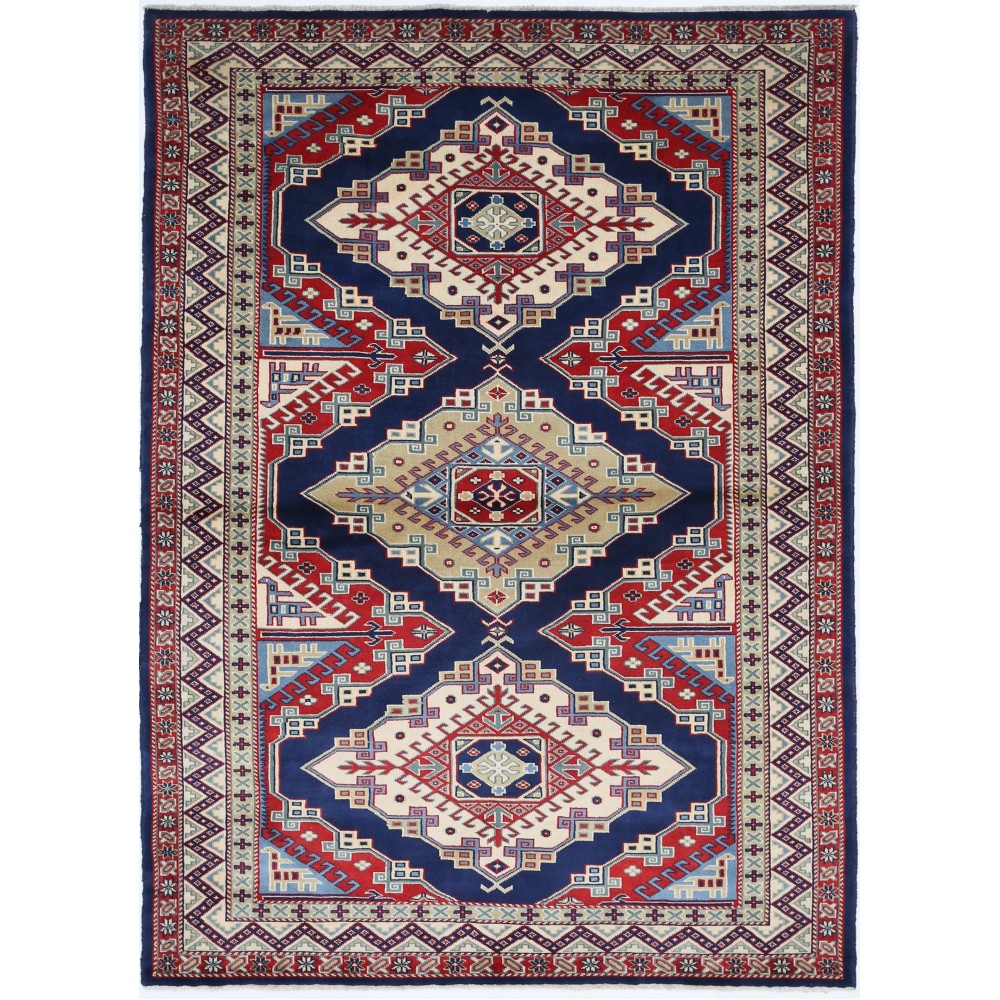 Hand Knotted Geometric Accent Rug | Decorative Area Rug for Bedroom and Entryway | 100% Wool Hand Knotted Geometric Accent Rug | Decorative Area Rug for Bedroom and Entryway | 100% Wool