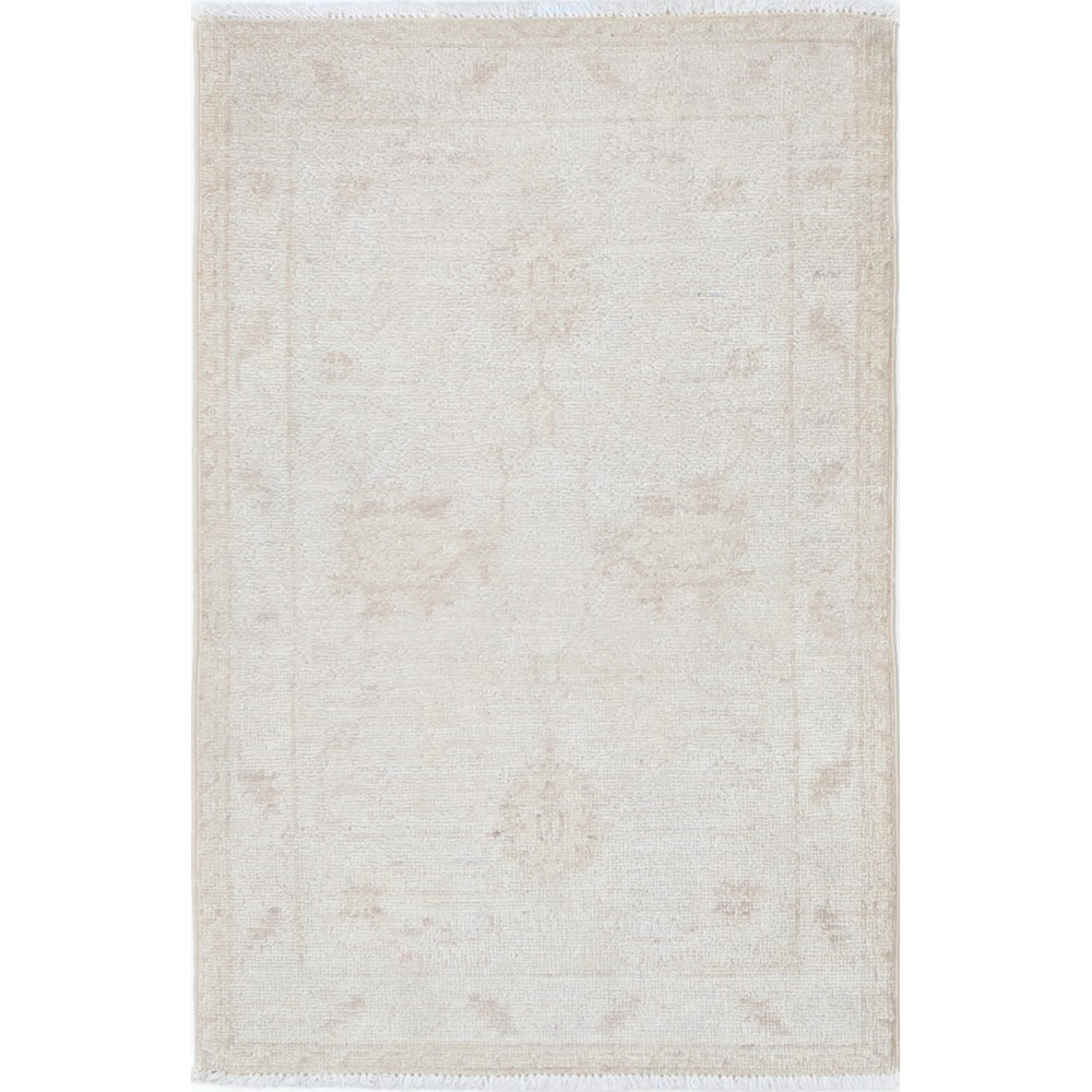 Hand Knotted Wool Accent Rug with Floral Design | Beige Area Rug for Bedroom, Kitchen and Entryway Decor Hand Knotted Wool Accent Rug with Floral Design | Beige Area Rug for Bedroom, Kitchen and Entryway Decor