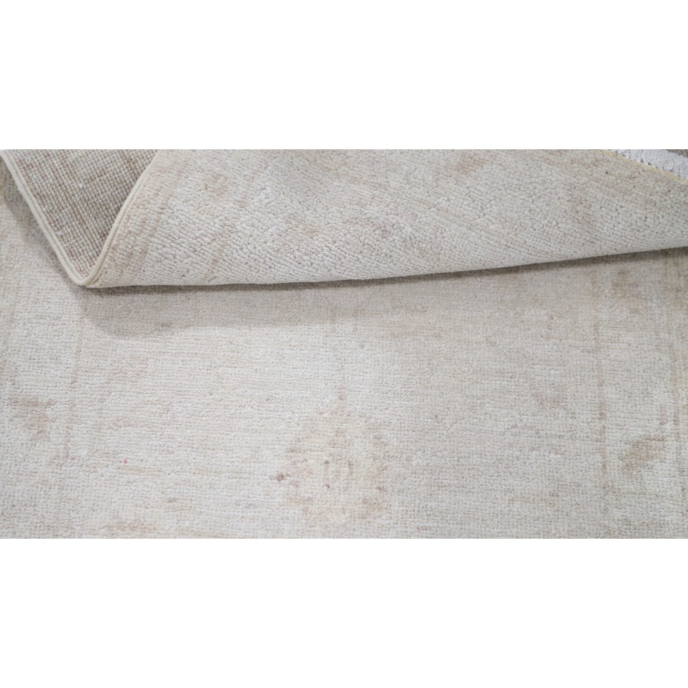 Hand Knotted Wool Accent Rug with Floral Design | Beige Area Rug for Bedroom, Kitchen and Entryway Decor Hand Knotted Wool Accent Rug with Floral Design | Beige Area Rug for Bedroom, Kitchen and Entryway Decor