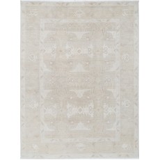 Hand Knotted Beige Area Rug for Home Decor | 100% Wool | Traditional Carpet for Living Room
