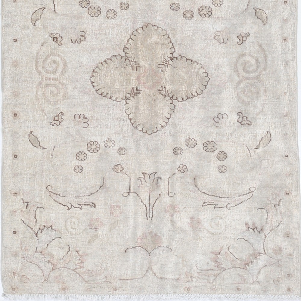 Beige Handknotted Wool Runner Rug for Hallway, Corridor and Kitchen Decor | Stair Rug Beige Handknotted Wool Runner Rug for Hallway, Corridor and Kitchen Decor | Stair Rug