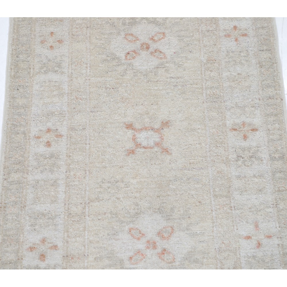 Beige Wool Runner Rug for Corridor | Hand Knotted Turkish Rug for Kitchen and Hallway Beige Wool Runner Rug for Corridor | Hand Knotted Turkish Rug for Kitchen and Hallway